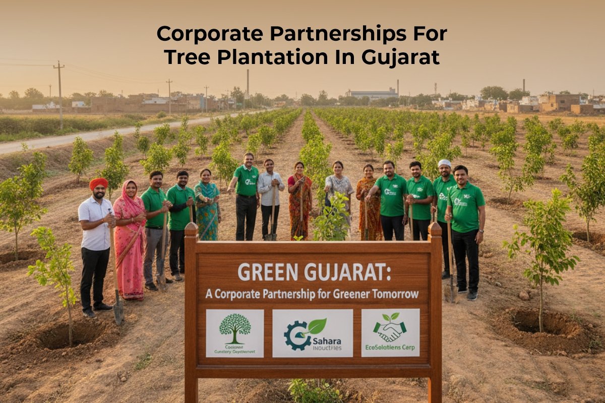 Corporate Partnerships for Tree Plantation in Gujarat