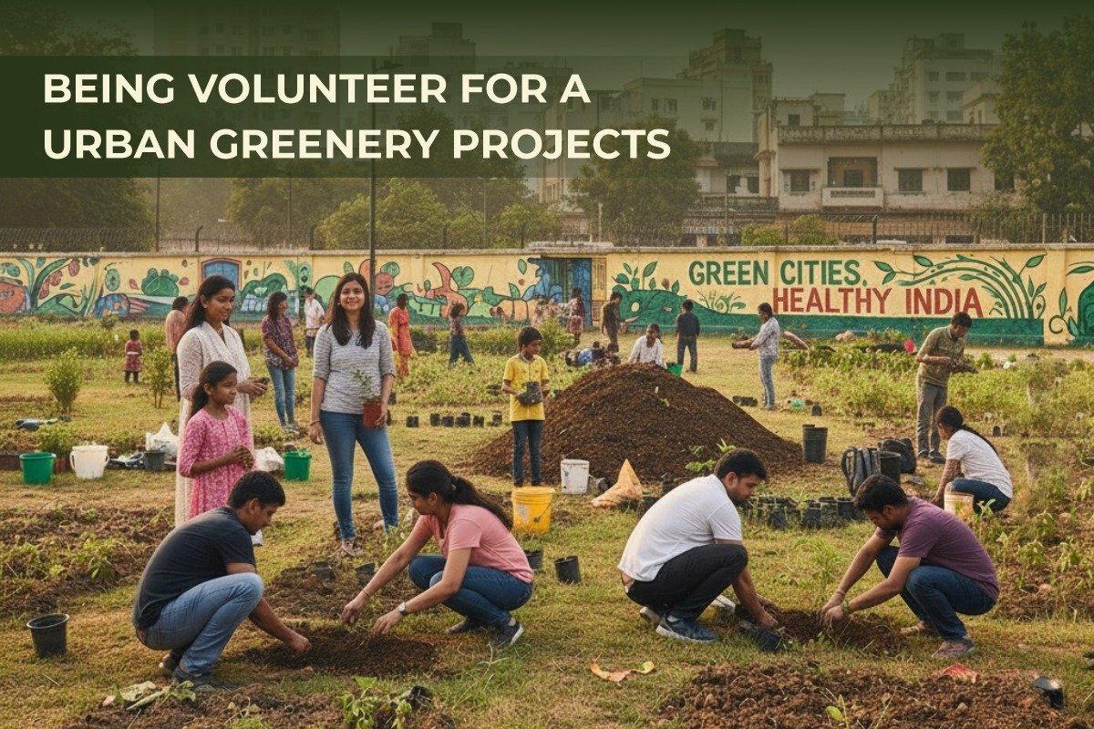 Being Volunteer For A Urban Greenery Projects